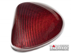Maserati Grecale Mirror Covers - Carbon Fiber - Caps - Feroce Carbon - Red Carbon